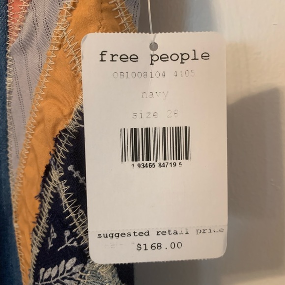 Free People NWT Patchwork Stick by Your Side Jeans - Picture 8 of 8